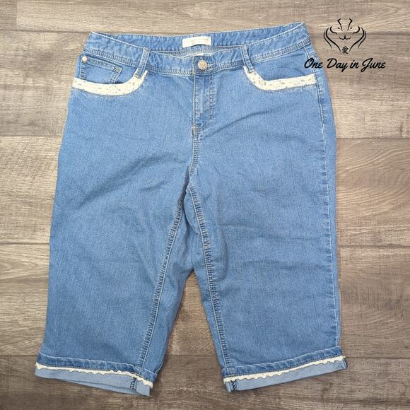 Christopher & Banks Petite Crop Jeans Size 12P - Picture 1 of 6